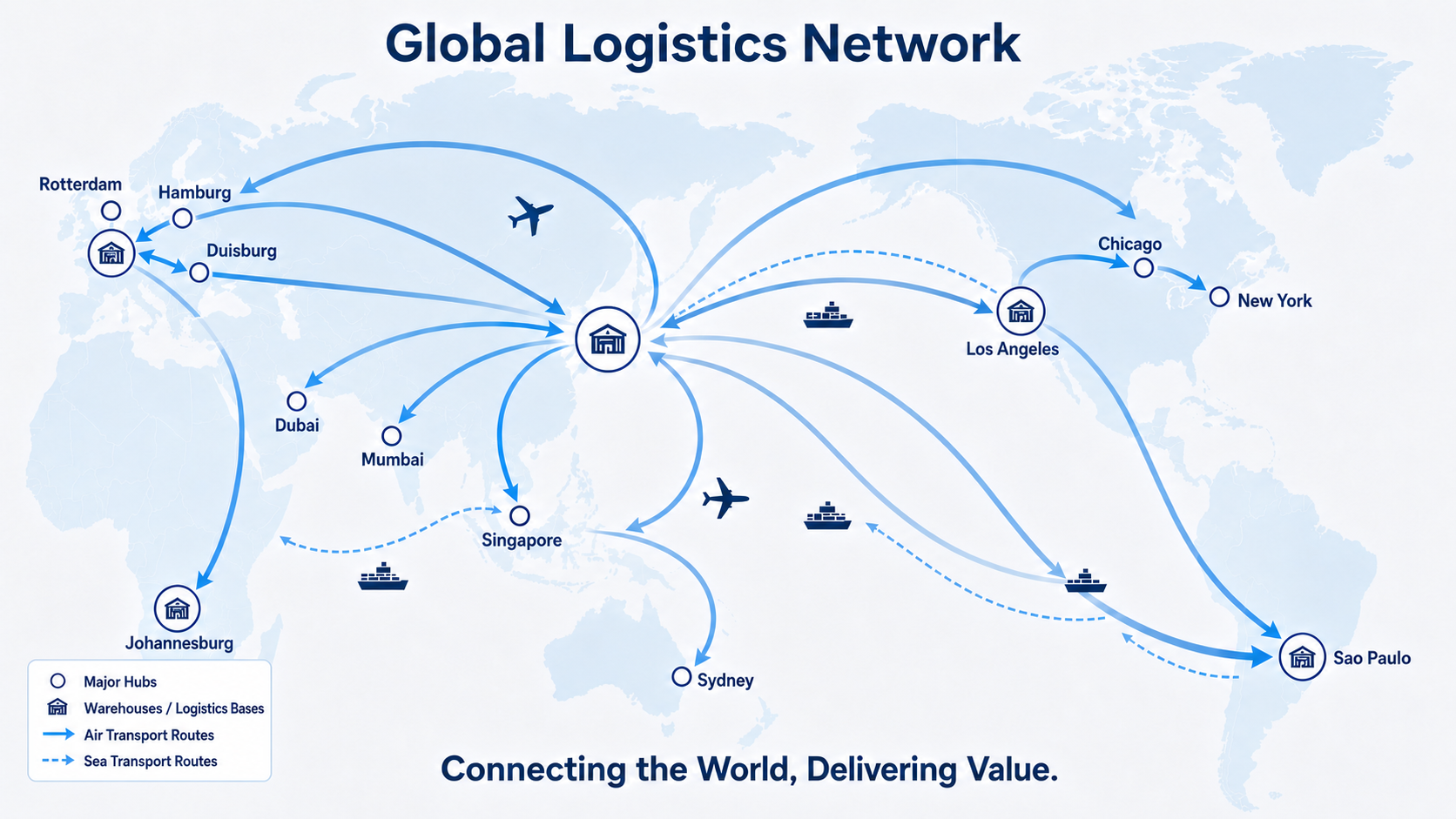 TOUCHI INTERNATIONAL CORP. Global Network Diagram
