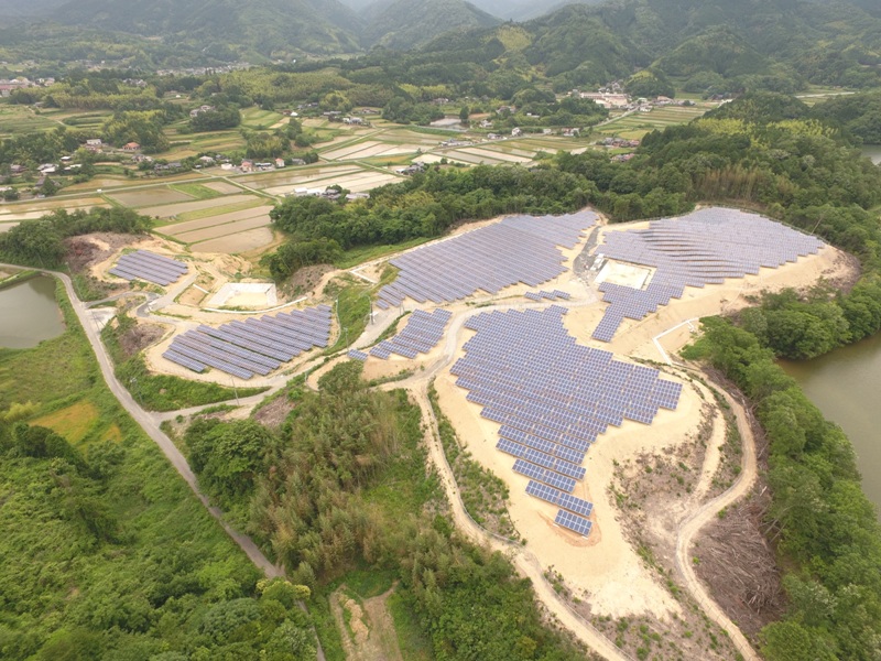 Solar Power Plant Begins Operation in Tsuyama City, Okayama Prefecture